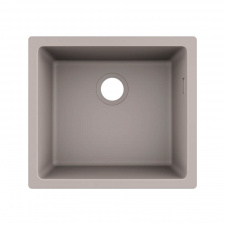 Мийка кухонна Hansgrohe S51, граніт, без крила, S510-U450, сірий (43431380)