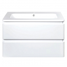 Фото - Тумба з раковиною Devit Fly 480х800х520, білий глянцевий (0021120W) Тумба з раковиною Devit Fly 480х800х520, білий глянцевий (0021120W)