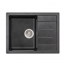 Мийка для кухні Lidz 650x500/200 GRF-13 матовий графіт (LIDZGRF13650500200)