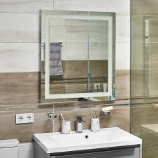 Дзеркало UNIO MRR-01 SQR-AA-H 700 x 800 mm LED FL з підігрівом