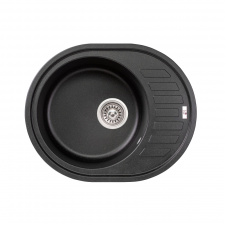 Мийка для кухні Lidz 620x500/200 BLM-14 чорний (LIDZBLM14620500200)