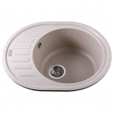 Фото - Гранітна мийка Globus Lux ARNO 620х500-А0004, пісочний Гранітна мийка Globus Lux ARNO 620х500-А0004, пісочний