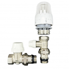 Комплект для підключення радіатора Tervix Pro Line Radiator Set 2 кутовий