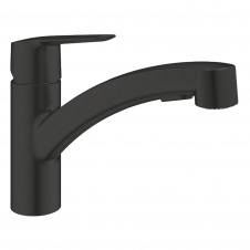 Змішувач для кухні Grohe QuickFix Start чорний матовий (303072431)