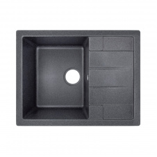 Мийка для кухні Lidz 650x500/200 BLA-03 чорний (LIDZBLA03650500200)