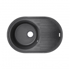 Мийка для кухні Lidz 780x500/200 BLA-03 чорний (LIDZBLA03780500200)