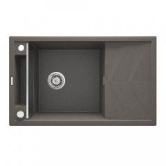 Мийка кухонна Deante Magnetic, граніт, з крилом, накладна, антрацит (ZRM_T113) Киев