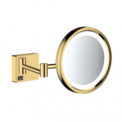 Дзеркало для гоління Hansgrohe AddStoris з підсвічуванням LED, золото (41790990) Чернігів