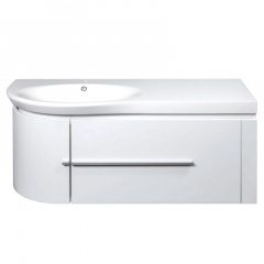 Тумба з раковиною Devit Fly 485х1200х510, білий глянцевий (0022120) Нове