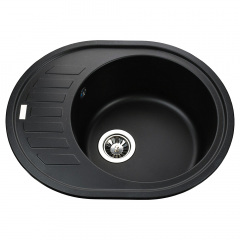 Гранітна мийка Globus Lux ARNO 620х500-А0002, чорний Дубно