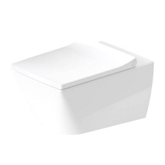 Підвісний унітаз Duravit Viu з кріпленням білий (2511092000) покриття HygieneGlaze Свеса