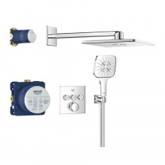 Душова система прихованого монтажу Grohe Grohtherm SmartControl 310 мм Cube, хром (34864000) Бучач