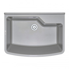 Мийка кухонна Deante Garden, полістирол, без крила, до стіни, сірий (ZYT_310B) Куп'янськ