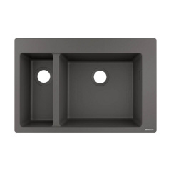 Мийка кухонна Hansgrohe S510-F635 на 2 чаші, сірий камінь (43315290) Приморск