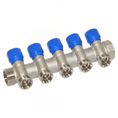 Колектор кутовий Carlo Poletti 1x3/4 EK 5 виходів (C325N12QB) Київ