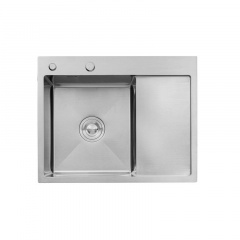 Кухонна мийка Kroner KRP Gebürstet 50х63х21.5 см 6350LHM Кропива