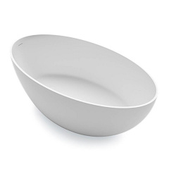 Ванна зі штучного каменю Treesse Bali 160x85x62h, біла матова (V026BO) Жмеринка