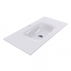 Умивальник Miraggio Jessel 900, miramarble, білий глянцевий Чугуев