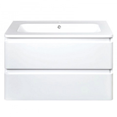 Тумба з раковиною Devit Fly 480х800х520, білий глянцевий (0021120W) Пологи