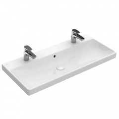Умивальник на тумбу Villeroy&Boch Avento на 2 змішувача (4156A101) Ніжин