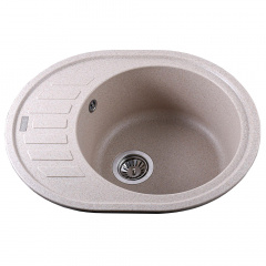 Гранітна мийка Globus Lux ARNO 620х500-А0004, пісочний Нова Прага