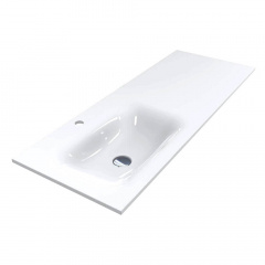 Умивальник Miraggio Jessel 1200 L, miramarble, білий глянцевий Київ