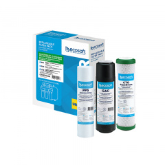 Комплект картриджів Ecosoft AquaGreen 1-2-3 для фільтрів зворотного осмосу (CHV3ECOAGR) Бердичів