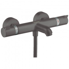 Змішувач для ванни з термостатом Hansgrohe Ecostat Comfort Brushed Black Chrome (13114340) Вишгород
