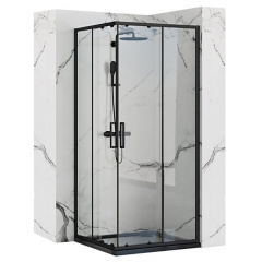 Душова кабіна Rea Punto 90x90, чорний (REA-K4801) Петрове