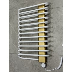 Рушникосушка електрична Terma Michelle 780x500 White, панель Brass Каменское