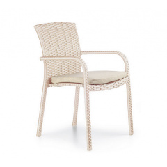 Плетений стілець обідній Палермо 57х56х86 см бежевий Київ