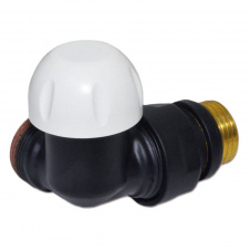 Термостатический клапан Сarlo Poletti FIRST CORNER трехосевой 1/2″х24-19 DX правый BLACK MATTE