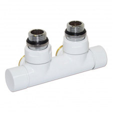 Узел отсекающий Carlo Poletti Twin 1/2″ Зx3/4″ EK 50 мм угловой белый