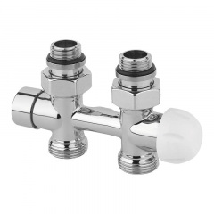 Термостатический узел Carlo Poletti FIRST PIASTRE прямой 1/2″ Зx3/4″ EK 50 мм хром Хуст