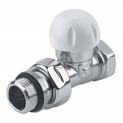 Термостатический клапан Carlo Poletti FIRST THERMO 1/2″ прямой хром Буча