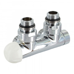 Термостатический узел Carlo Poletti Twin Thermo угловой левый 1/2″ Зx3/4″ EK 50 мм хром Хмельницкий