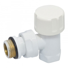 Термостатический клапан Carlo Poletti COMPACT-THERMO-V1 1/2″ угловой белый Васильків