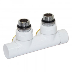 Узел отсекающий Carlo Poletti Twin 1/2″ Зx3/4″ EK 50 мм угловой белый Суми