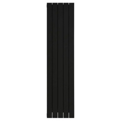 Вертикальный алюминиевый радиатор NOVA FLORIDA LEDRO S/90 2000 мм Black Coffee дизайнерский 5 секций Весёлое