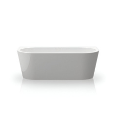 Ванна акриловая Knief Wall XS 165х75 с переливом Slot Overflow, белая Вишневе