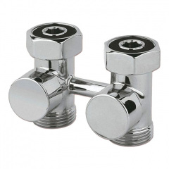 Кран нижнего подключения Carlo Poletti First Piastre 3/4″ F x 3/4″ EK прямой хром Київ