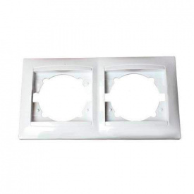 Рамка 2-на вертикальна біла LMR1032 Lemanso Сакура