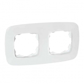 Рамка 2-я Horoz Electric ELA белая (112-007-0012-010)