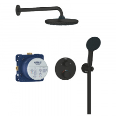 Душова система прихованого монтажу Grohe QuickFix Precision з Vitalio Start 250, чорний матовий (348832430) Кривий Ріг