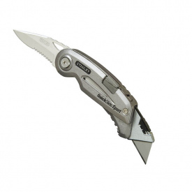 Нож складной Stanley QuickSlide Sport Utility Knife (два лезвия спортивное с серрейтором и выдвижное для отделочных работ)