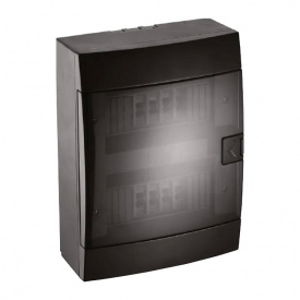 Щит наружный Horoz Electric на 8 автоматов черный IP40 (600-001-800)