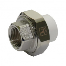 Сгон-американка PP-R Santan 25х3/4" с внутренней резьбой усиленный, белый