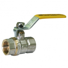 Кран шаровый для газа Santan Professional 600, 1/2" внутренний -внутренний, желтая ручка