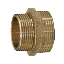 Ніпель Aquavita 1 1/2"х1 1/4" посилений латунь