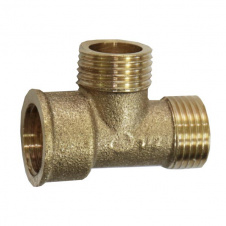 Трійник Aquavita 1/2" внн посилений латунь